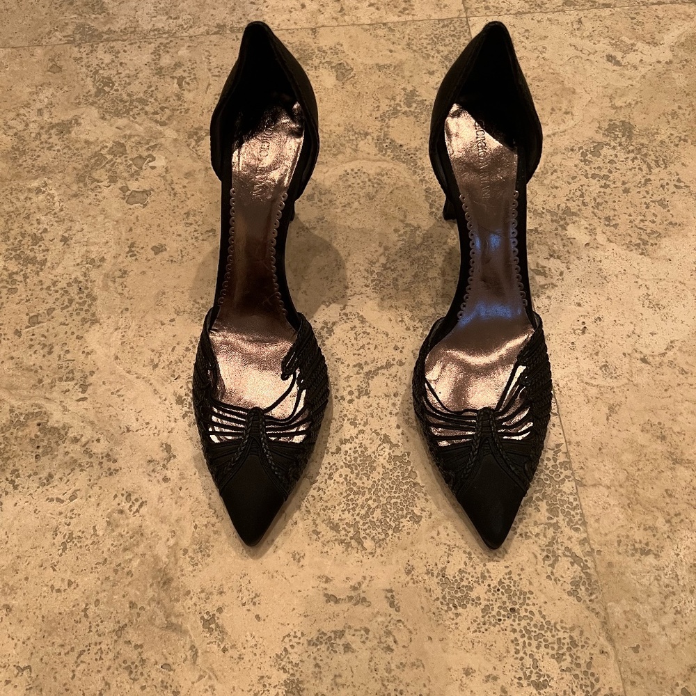 New Giorgio Armani Black Heels